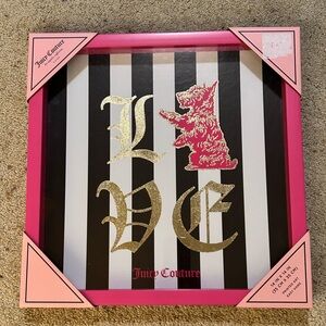 Juicy Couture Pink and Gold Art Print
